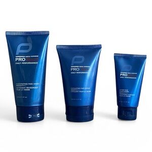 AVON Men’s Pro Sport Daily Performance Face Wash, Exfoliating Scrub, Moisturizer
